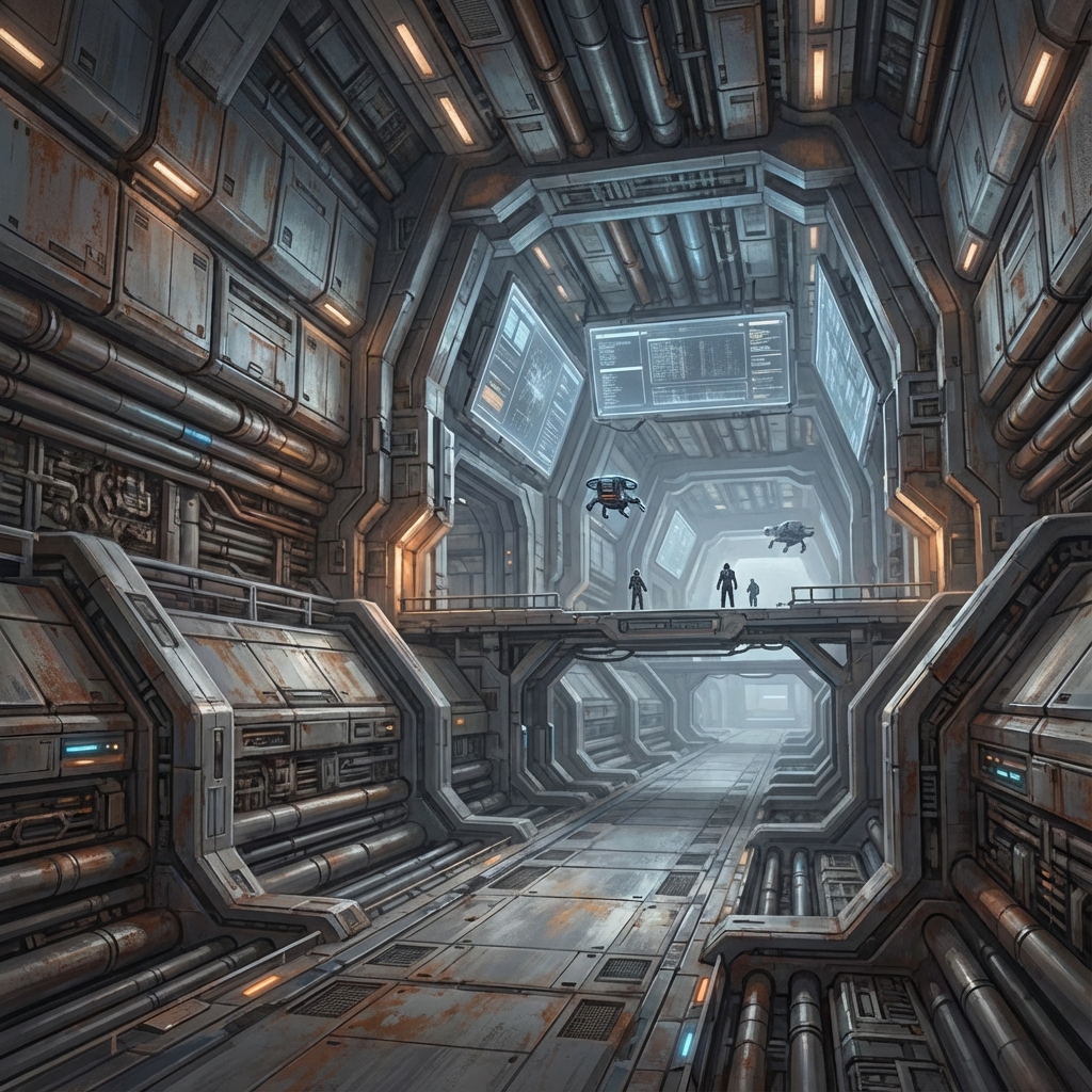 Sci‑Fi Architecture in Blender: Greebles, Paneling, Arrays, Decals, and Scale Cues