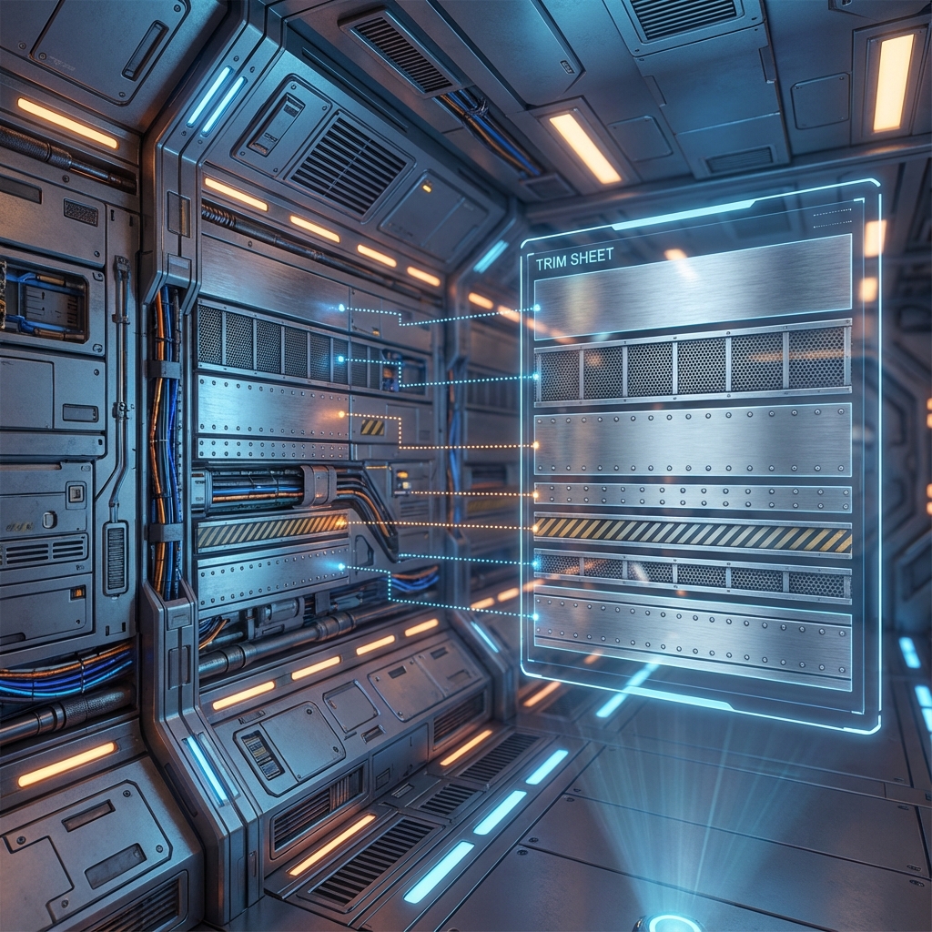 Sci-Fi Trim Sheets in Blender: UV-First Modeling for Infinite Panel Detail