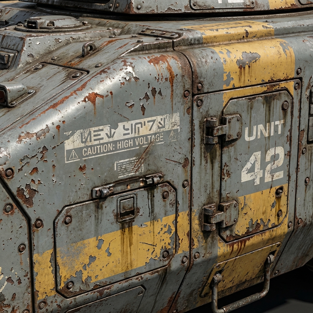 Vehicle Concept Art Materials: Paint Wear, Decals, Grime, and Story Damage